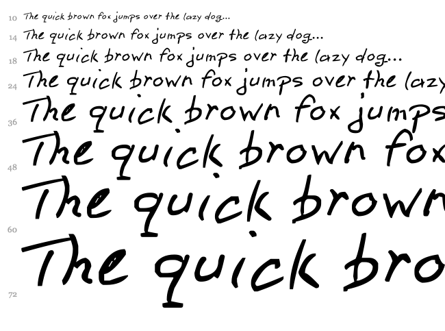 Pen 2 font waterfall